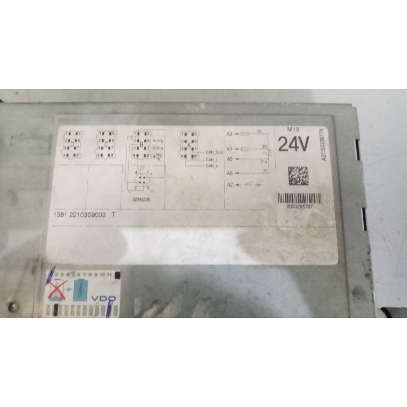 Recambio de tacografo para daf serie xf105.460 12.9 diesel referencia OEM IAM 13812210309003  0003295787 2
