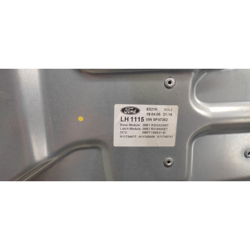 Recambio de elevalunas delantero izquierdo para ford focus c-max (cap) ambiente (d) referencia OEM IAM 3M51R203A29MT 2