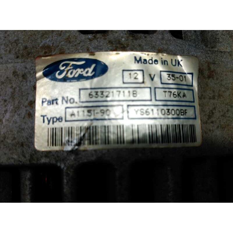 Recambio de alternador para ford fiesta berlina referencia OEM IAM 63321711B - Azul 2