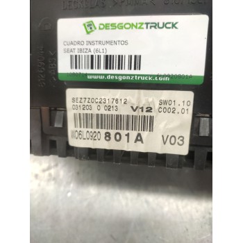 Recambio de cuadro instrumentos para seat ibiza (6l1) cool referencia OEM IAM 6L0920801A  