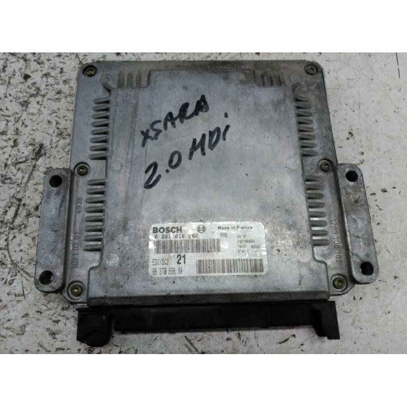 Recambio de centralita motor uce para citroën xsara berlina 2.0 hdi exclusive (80kw) referencia OEM IAM 9637089680 0281010162