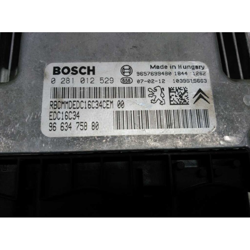 Recambio de centralita motor uce para peugeot 207 confort referencia OEM IAM 9663475880 0281012259 2