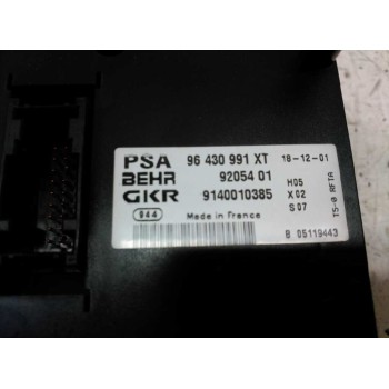 Recambio de mando climatizador para peugeot 307 break / sw (s1) 2.0 hdi fap cat referencia OEM IAM 96430991XT  