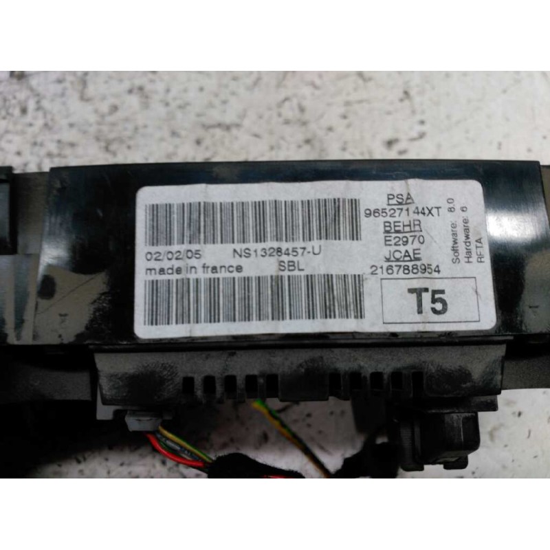 Recambio de mando climatizador para peugeot 307 (s1) xr referencia OEM IAM 96527144XT - Rojo 3