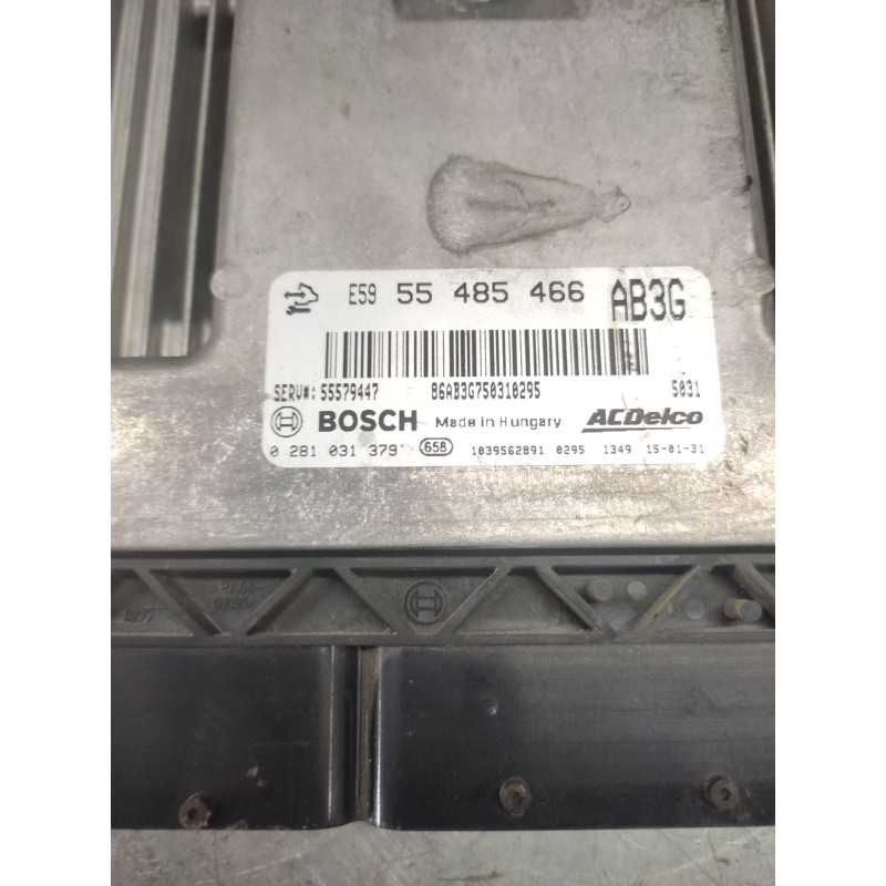Recambio de centralita motor uce para opel insignia berlina expression referencia OEM IAM 55485466  0281031379 - Gris 4
