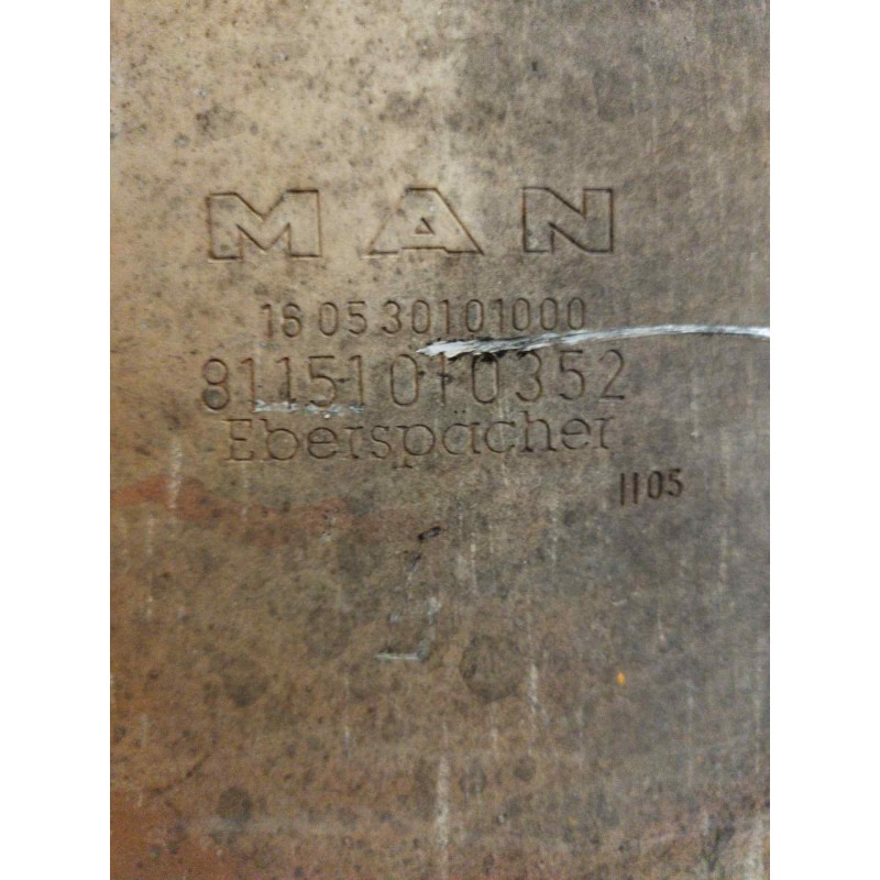Recambio de silenciador trasero para man m 2000 l/m 2000 evolution m 2000 l fg llc cabina doble con 3 puertas referencia OEM IAM - Blanco 2