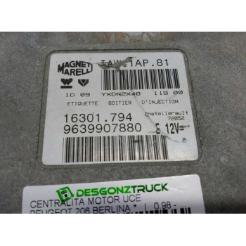 Recambio de centralita motor uce para peugeot 206 berlina referencia OEM IAM 9639907880 16301794 MAGNETI MARELLI