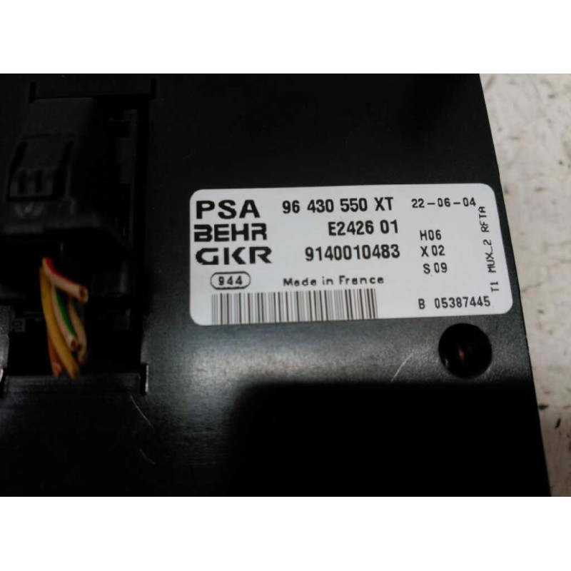 Recambio de mando climatizador para peugeot 206 berlina xs referencia OEM IAM 96430550XT - Negro 3