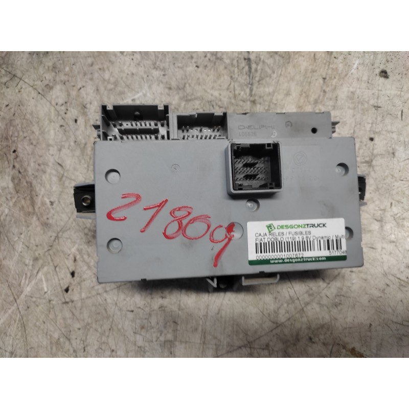 Recambio de caja reles / fusibles para fiat doblo (119) 1.9 8v dynamic / multijet dynamic plus (77kw) referencia OEM IAM 5177048 3