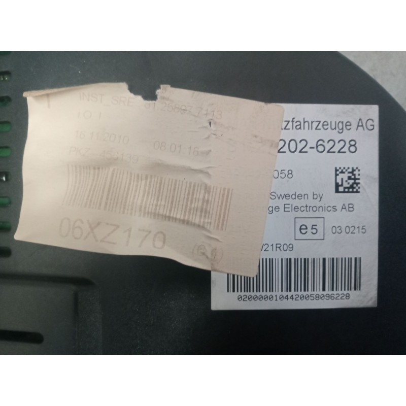 Recambio de cuadro instrumentos para man tgx 18 referencia OEM IAM 81272026228 - Azul 2