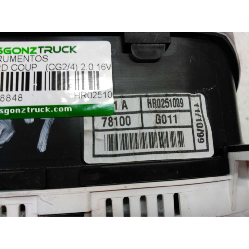 Recambio de cuadro instrumentos para honda accord coupé (cg2/4) 2.0 16v cat referencia OEM IAM HR0251009 - Negro 3