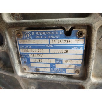 Recambio de caja cambios para daf serie xf105.xxx referencia OEM IAM 12AS2331TD 1353041020 1801237