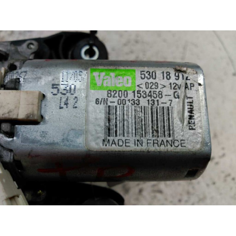 Recambio de motor limpia trasero para renault scenic ii grand confort dynamique referencia OEM IAM 8200153458 - Negro 2