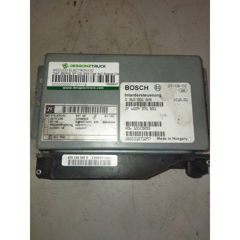 Recambio de modulo electronico para daf serie xf105.xxx fsa 4x2 space-cab referencia OEM IAM 1686847 0260001028 CENTRALITA INTAR