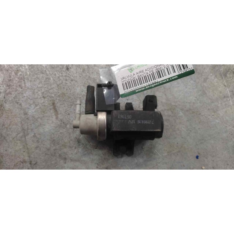 Recambio de valvula aire adicional para hyundai santa fe (sm) 2.0 crdi cat referencia OEM IAM 72190315 2 PINS 