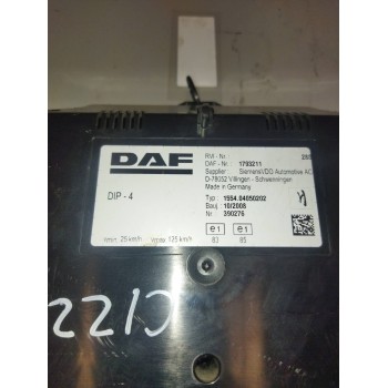 Recambio de cuadro instrumentos para daf serie xf105.xxx fsa 4x2 space-cab referencia OEM IAM 1793211  