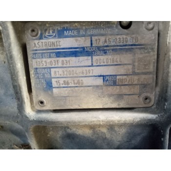 Recambio de caja cambios para man tgs referencia OEM IAM 12AS2330TD 81320046397 1353031031
