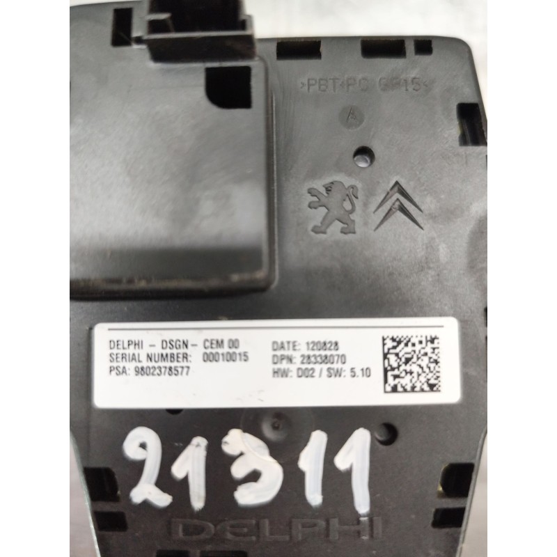 Recambio de mando multifuncion para peugeot 508 allure hybrid4 referencia OEM IAM 9802378577 - Blanco 2