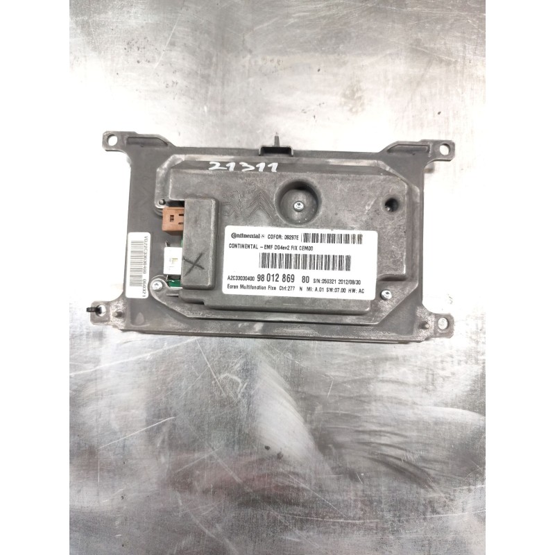 Recambio de pantalla multifuncion para peugeot 508 allure hybrid4 referencia OEM IAM 9801286980 - Blanco 2