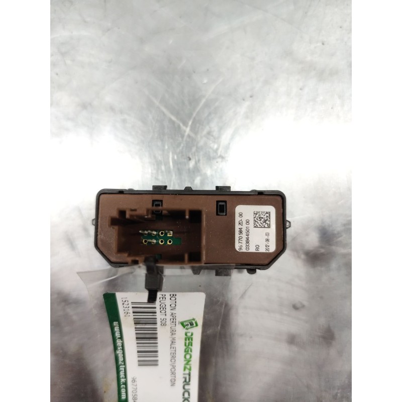 Recambio de boton apertura maleteroporton para peugeot 508 allure hybrid4 referencia OEM IAM 96770584ZD - Blanco 3