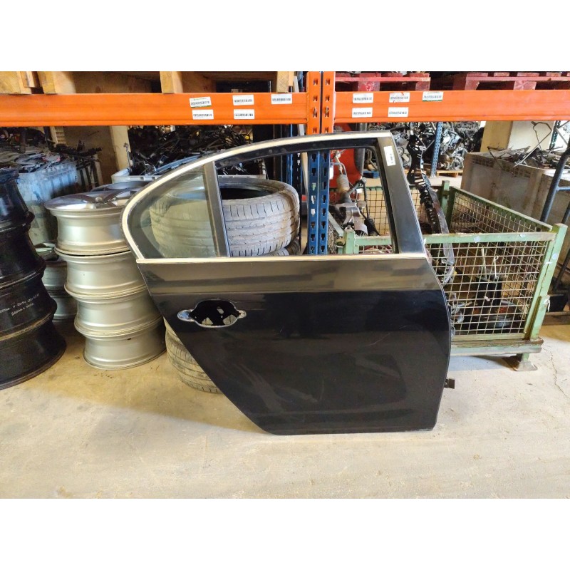 Recambio de puerta trasera derecha para bmw serie 5 berlina (e60) 520d referencia OEM IAM - Negro 4