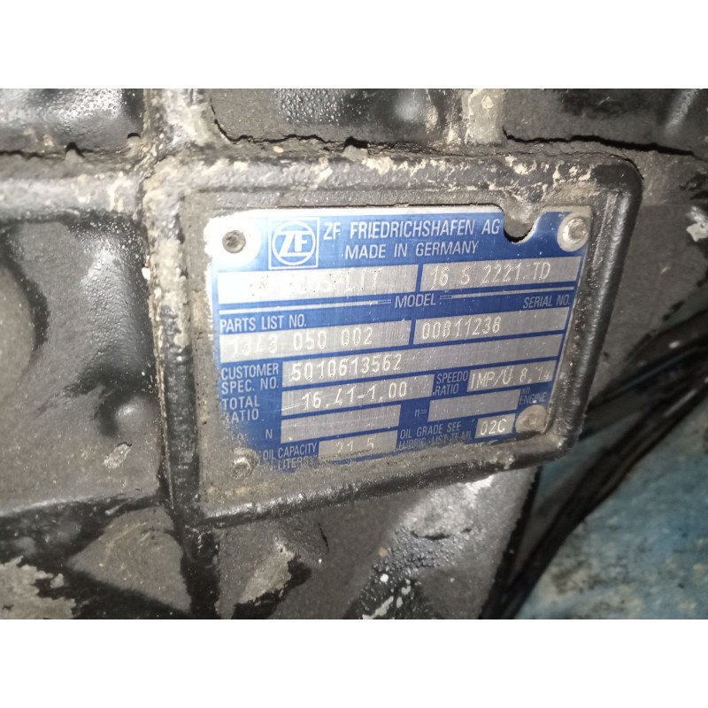 Recambio de caja cambios para renault premium distribution 10.8 diesel referencia OEM IAM 16S2221TD 1343050002 5010613562 - Rojo 2