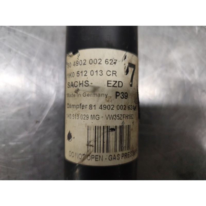Recambio de amortiguador trasero derecho para volkswagen golf vi (5k1) 2.0 tdi referencia OEM IAM 1K0512013CR - Negro 2
