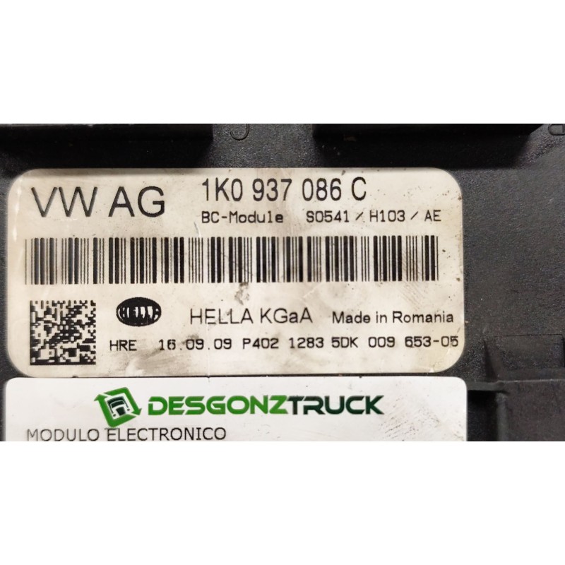 Recambio de modulo electronico para volkswagen golf vi (5k1) 2.0 tdi referencia OEM IAM 1k0937086c - Negro 6