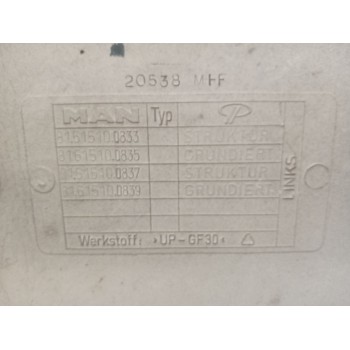 Recambio de paso rueda delantero izquierdo para man tgx 18.xxx 10.5 diesel referencia OEM IAM 81615100831  81615100919