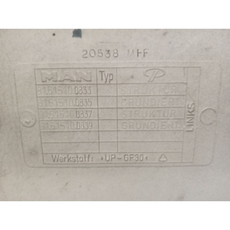 Recambio de paso rueda delantero izquierdo para man tgx 18.440 10.5 diesel referencia OEM IAM 81615100831  81615100919 - Amarillo 2
