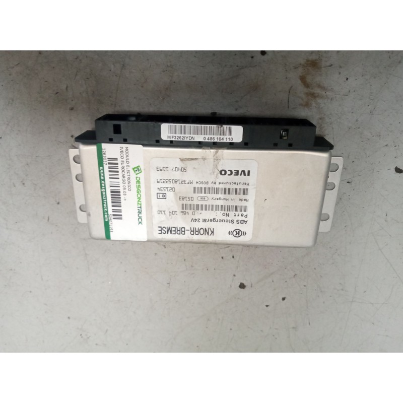 Recambio de modulo electronico para iveco eurocargo 05.03  3.9 diesel referencia OEM IAM 504071193 CENTRALITA ABS 0486104110
