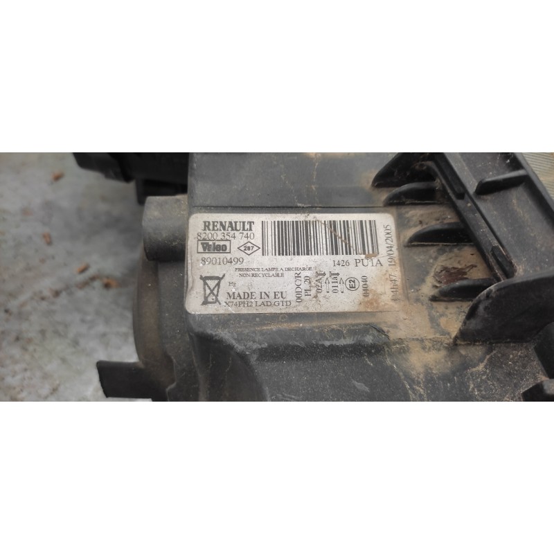 Recambio de faro izquierdo para renault laguna ii grandtour (kg0) initiale referencia OEM IAM  5 PINS XENON - Negro 2