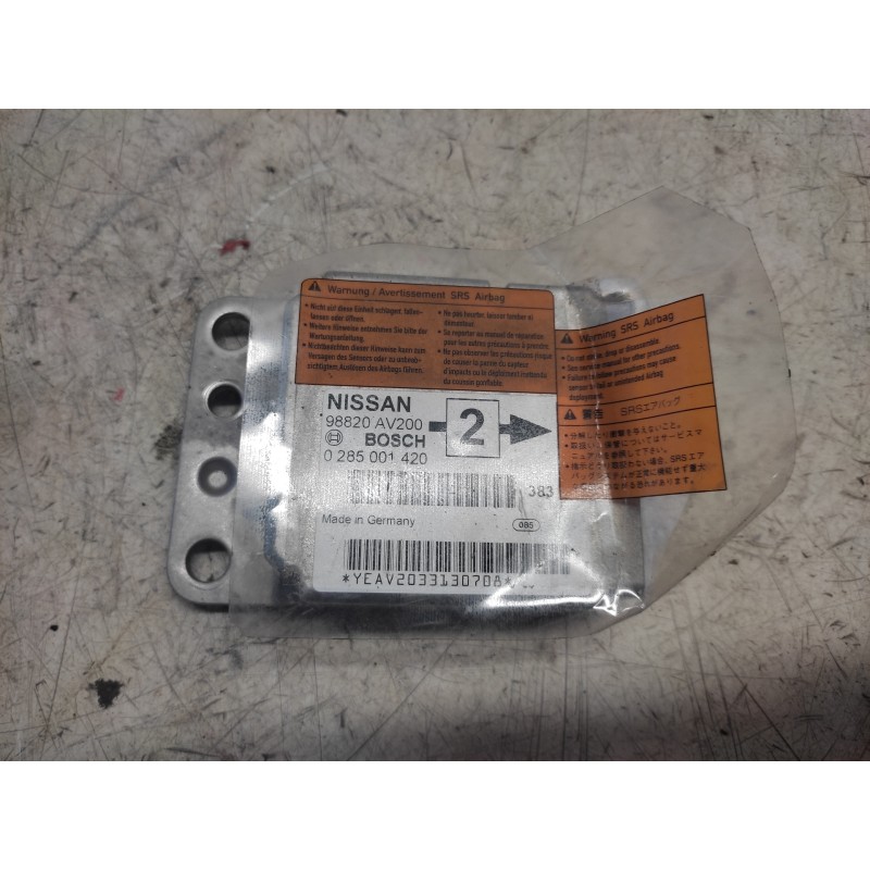 Recambio de centralita airbag para nissan primera berlina (p12) acenta referencia OEM IAM 0285004420 98820AV200 