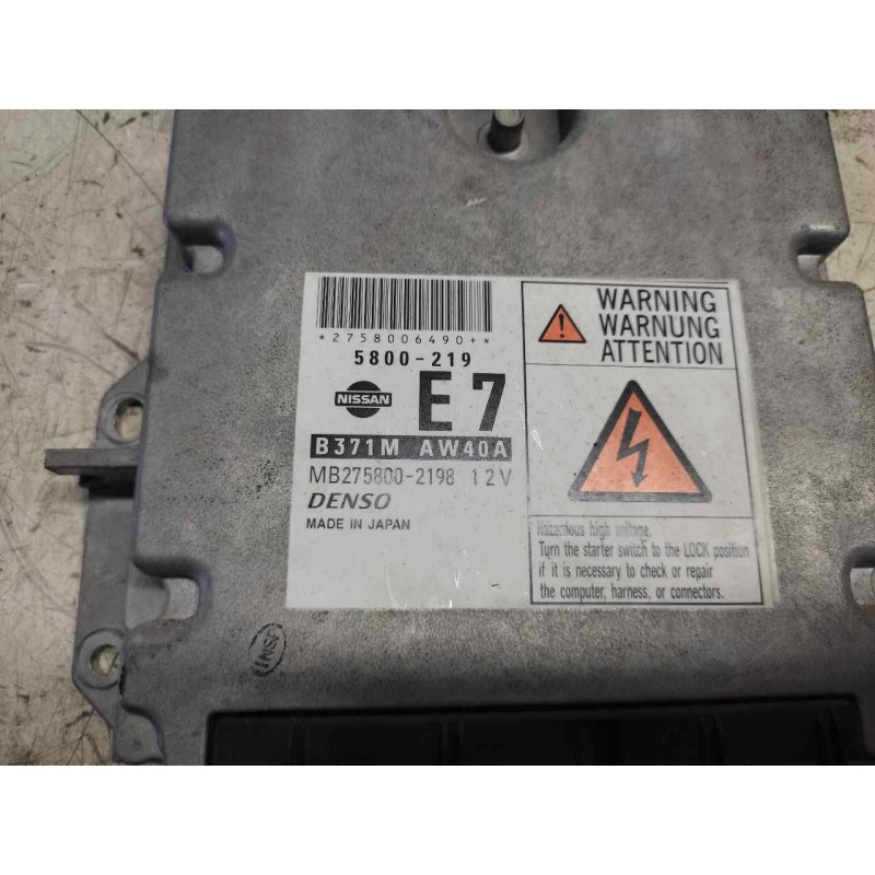 Recambio de centralita motor uce para nissan primera berlina (p12) acenta referencia OEM IAM 5800219 MB2758002198 - Negro 2