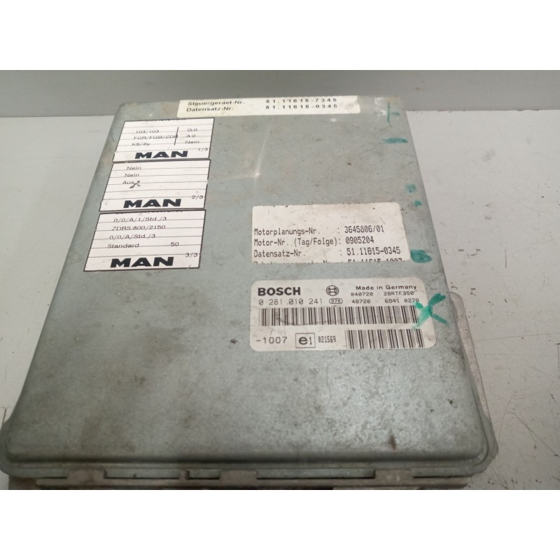 Recambio de centralita motor edc para man autobus autobus 18.463 hocl referencia OEM IAM 0281010241  