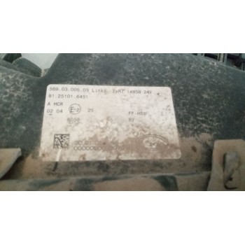 Recambio de faro izquierdo para man tg-m 12.xxx 12.280 fg c (compact) referencia OEM IAM 81251016451  