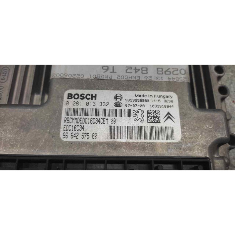 Recambio de centralita motor uce para peugeot 307 break/sw (s2) sw d-sign referencia OEM IAM 0281013332 9664257580 9653958980 2