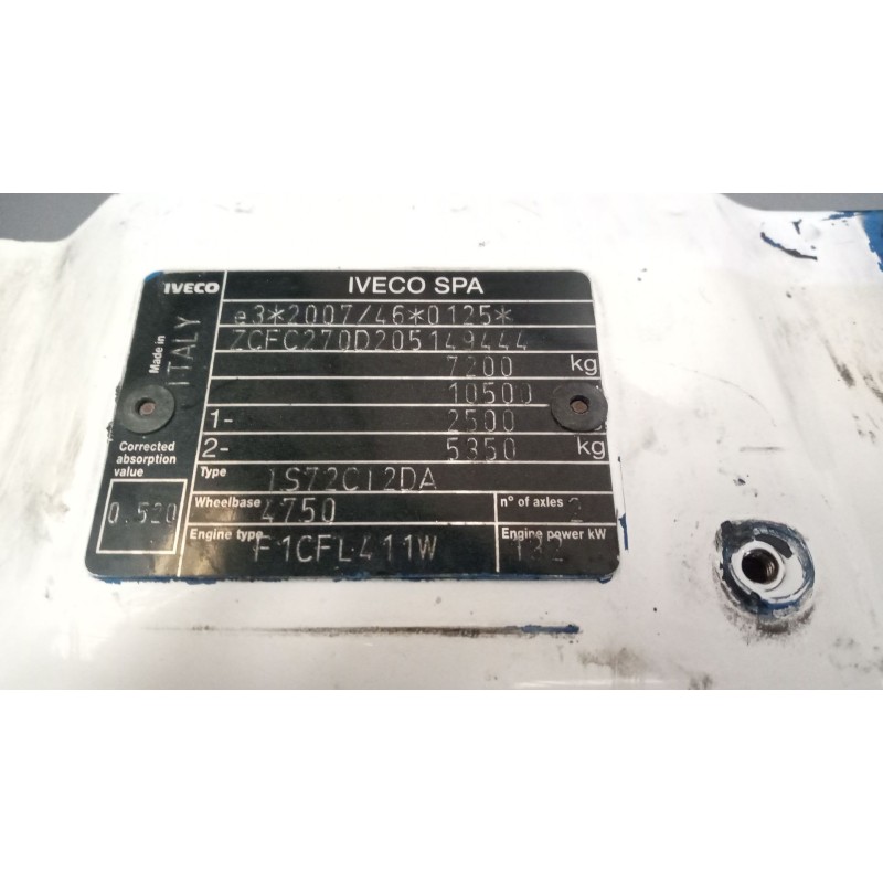 Recambio de panel frontal para iveco sunrise referencia OEM IAM 5801513863 - Blanco 3