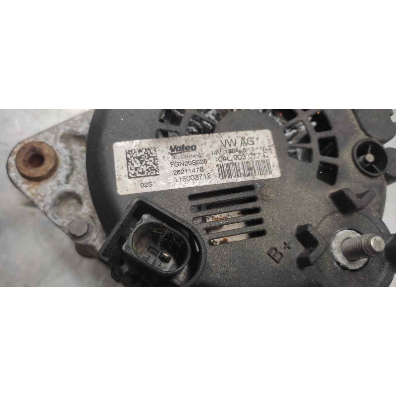 Recambio de alternador para audi a6 berlina (4gc) 3.0 v6 24v tdi referencia OEM IAM 04L903017C 115003712 14V 180A VALEO 5