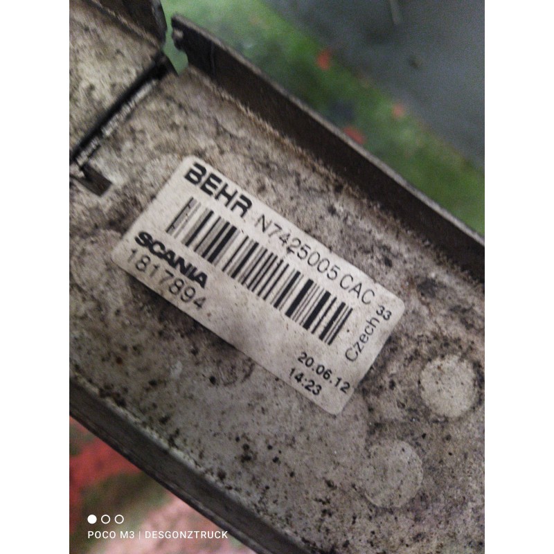Recambio de intercooler para scania serie p/g/r (c-clase) 12.7 diesel referencia OEM IAM 1817894 - Blanco 2