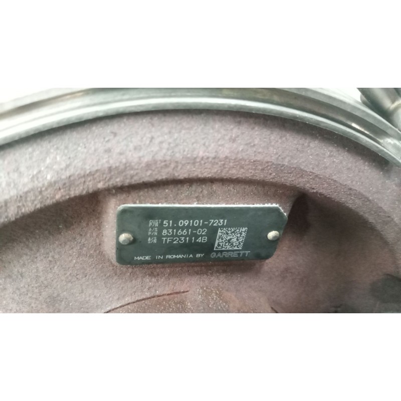 Recambio de turbocompresor para man tgx 18.480 12.4 diesel referencia OEM IAM 51091017231 - Blanco 2