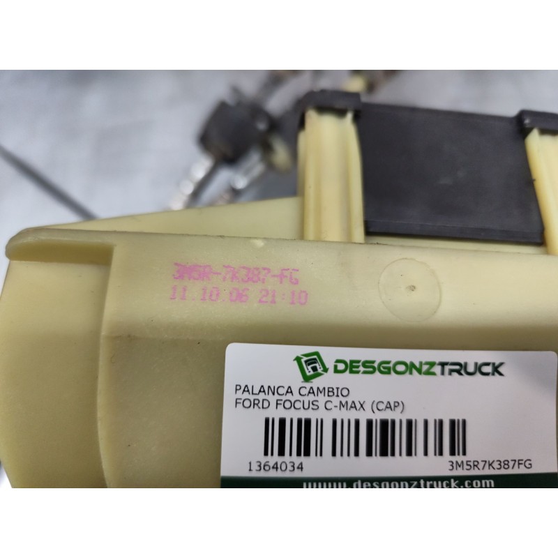 Recambio de palanca cambio para ford focus c-max (cap) ambiente (d) referencia OEM IAM 3M5R7K387FG - Plata 5