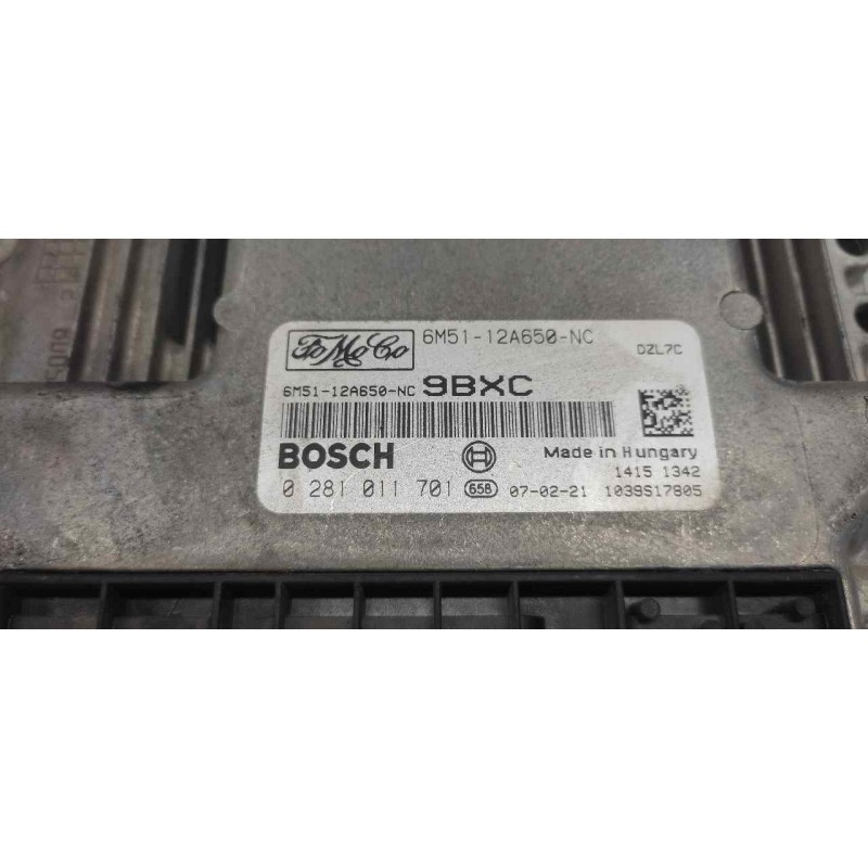 Recambio de centralita motor uce para ford focus berlina (cap) ambiente (d) referencia OEM IAM 0281011701 6M5112A650NC 1039S1780 - Blanco 2