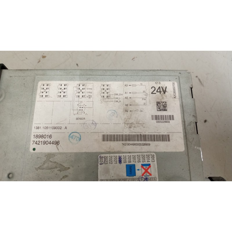 Recambio de tacografo para daf serie xf105.460 12.9 diesel referencia OEM IAM 1381105119002 1898016 0003228909 - Blanco 3