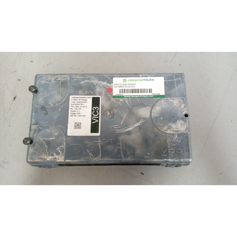 Recambio de modulo electronico para daf serie xf105.xxx 12.9 diesel referencia OEM IAM 1907429  VERSION:2.1