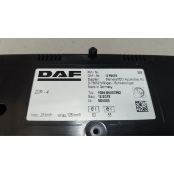 Recambio de cuadro instrumentos para daf serie xf105.xxx 12.9 diesel referencia OEM IAM 1789469  