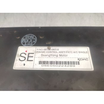 Recambio de mando climatizador para ssangyong rexton rx 270 full referencia OEM IAM 6870008510  
