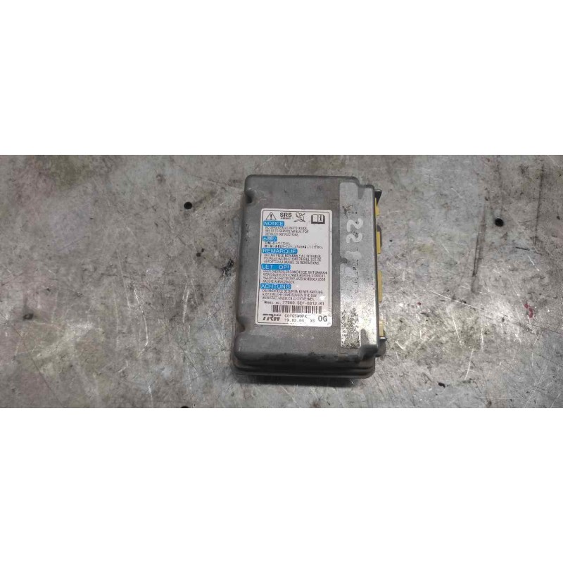 Recambio de centralita airbag para honda accord berlina (cl/cn) 2.2i ctdi sport referencia OEM IAM 77960SEFG812M1 - Negro