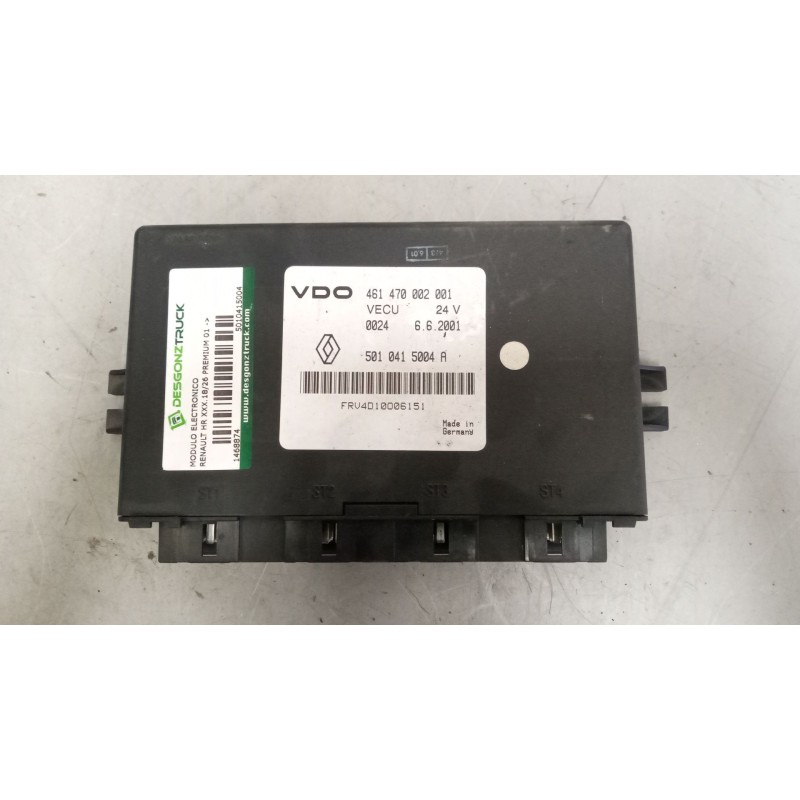 Recambio de modulo electronico para renault hr 420.18/26 premium 01  11.1 diesel referencia OEM IAM 5010415004 CENTRALITA VECU 4 - Blanco