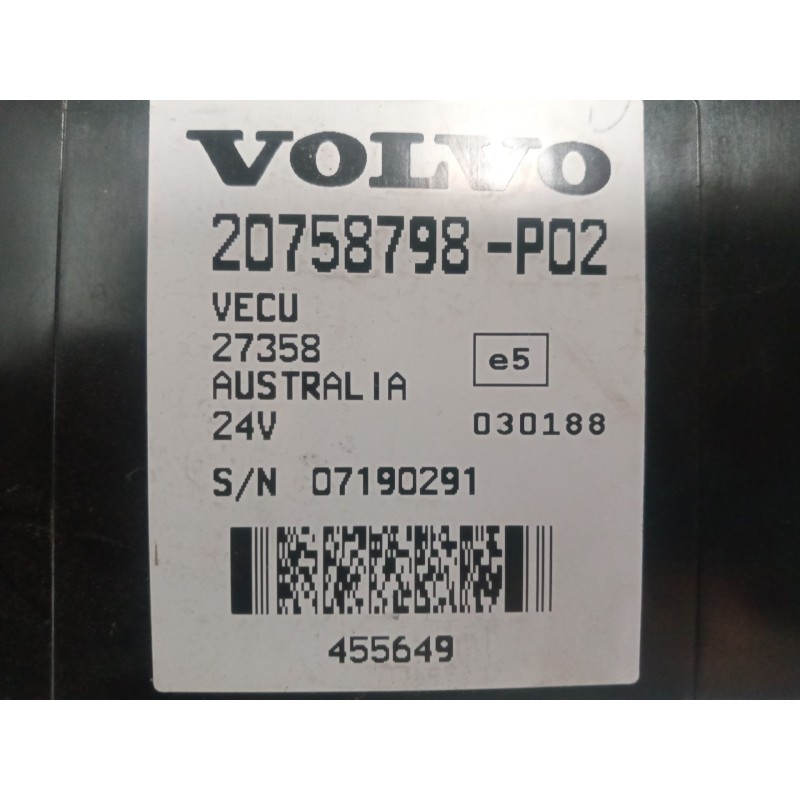 Recambio de modulo electronico para volvo fh referencia OEM IAM 20758798 CENTRALITA VECU - Blanco 2